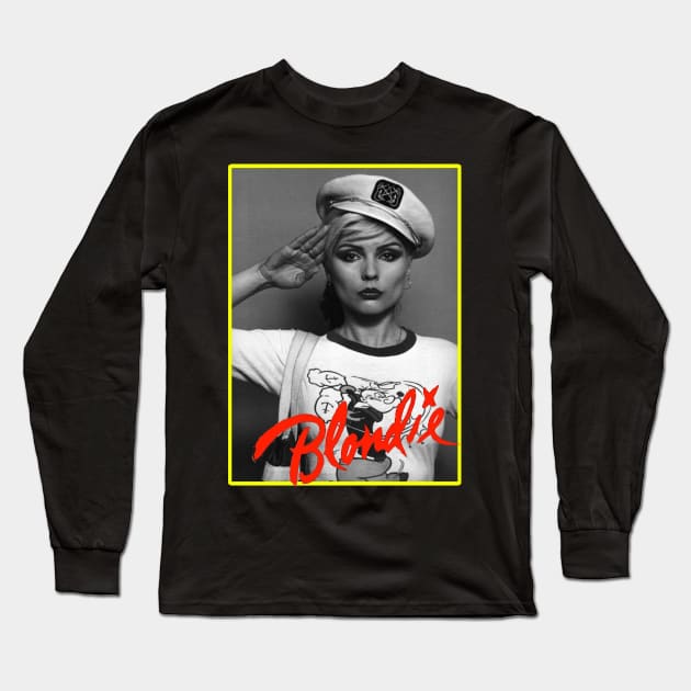 Retro Blondie Long Sleeve T-Shirt by Gold The Glory Eggyrobby